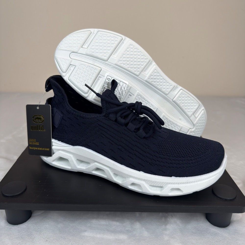 Ecko‎ Unltd Mens Chase-02M Navy Blue Knit Athletic Sneakers Size 9.5 NEW